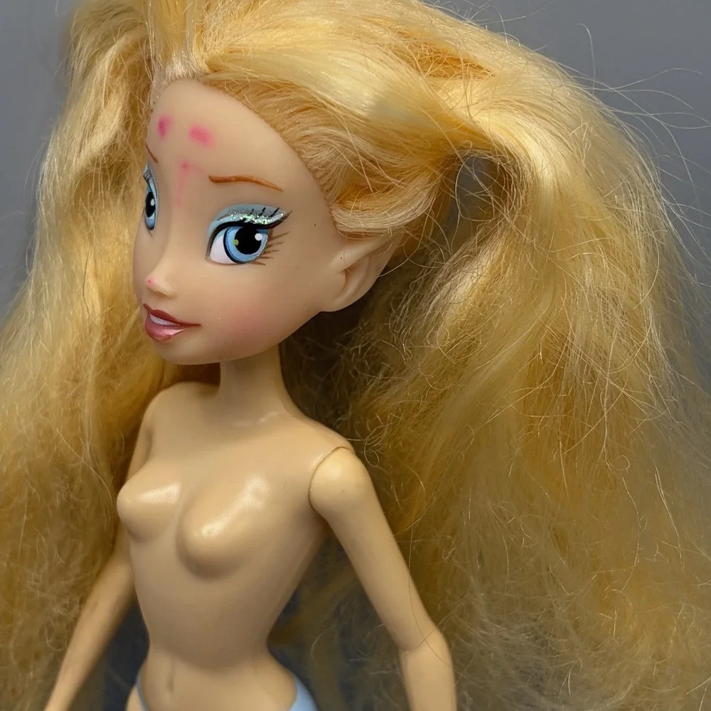 Disney Store Disney Fairies Rani Doll Tinkerbell Water Fairy Blonde Flawed Nude